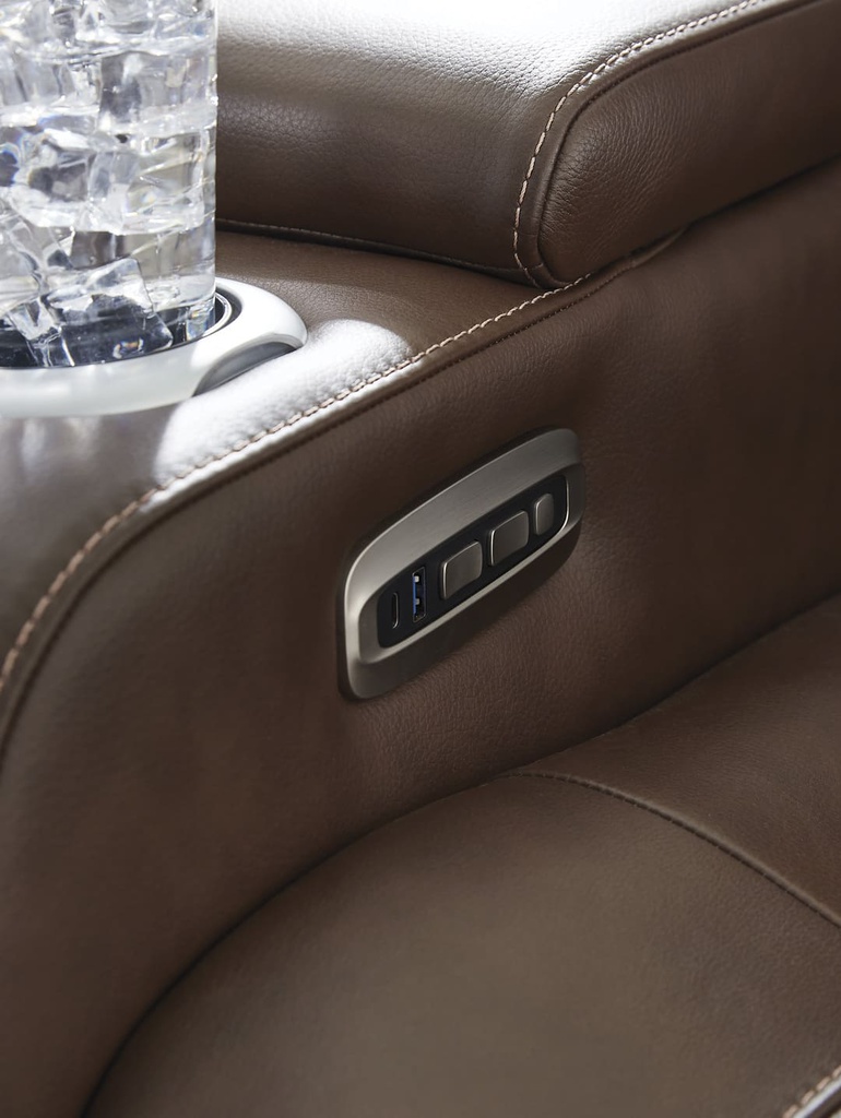 Ashley High Impact Power Reclining Sofa with Adjustable Headrest