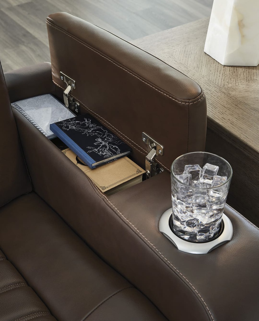 Ashley High Impact Power Reclining Sofa with Adjustable Headrest