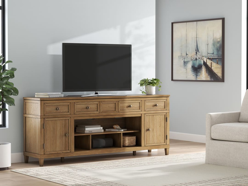 Ashley Sharlance XL TV STAND W/FIREPLACE OPTION