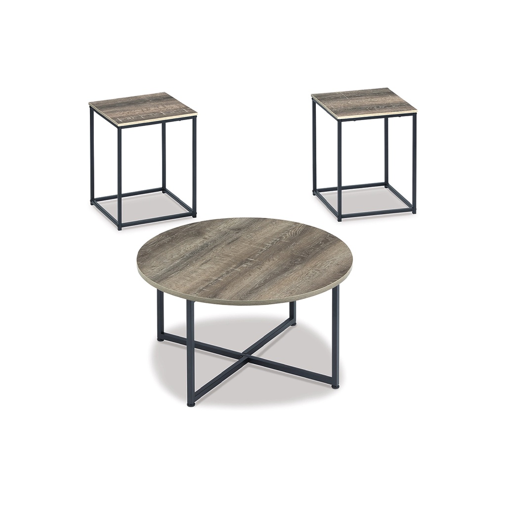 Ashley Wadeworth Occasional Table Set (3/Cn) - Two-tone