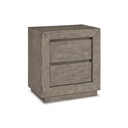 Ashley Langford Two Drawer Night Stand - Light Grayish Brown