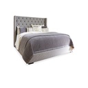 Ashley Sorinella Bed 5' with Slats - Grey Fabric