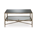 Ashley Cloverty Rectangular Cocktail Table - Aged Gold Finish