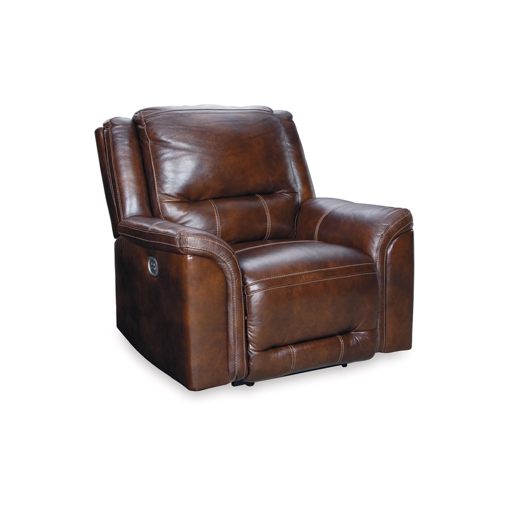 Ashley Catanzaro Pwr Recliner/Adj Headrest - Mahogany