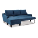 Ashley Jarreau Sofa Chaise Sleeper - Blue