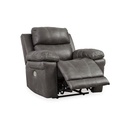 Ashley Erlangen Pwr Recliner/Adj Headrest - Midnight