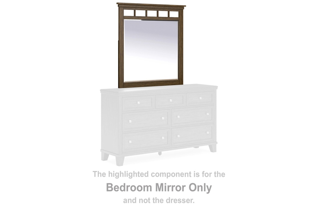 Ashley Shawbeck Bedroom Mirror - Medium Brown