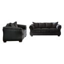 Ashley Darcy Sofa & Loveseat - Black Fabric Set