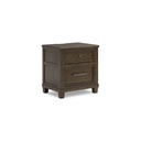 Ashley Hillcott Two Drawer Night Stand - Dark Brown