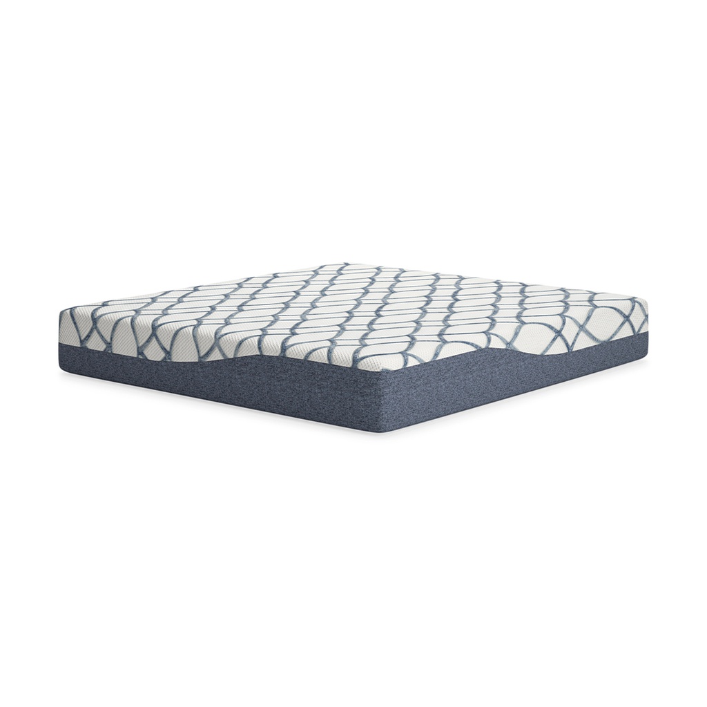 Ashley 12 Inch Chime Elite 2.0 King Mattress - White/Blue