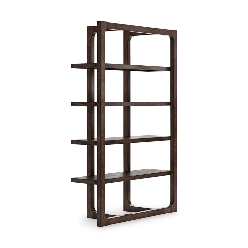 Ashley Breckington Bookcase - Dark Brown
