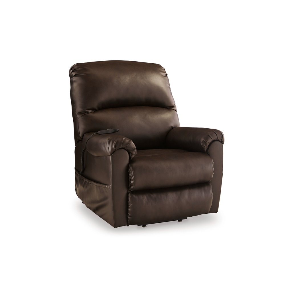 Ashley Shadowboxer Power Lift Recliner - Chocolate