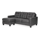 Ashley Venaldi Sofa Chaise Queen Sleeper - Gunmetal