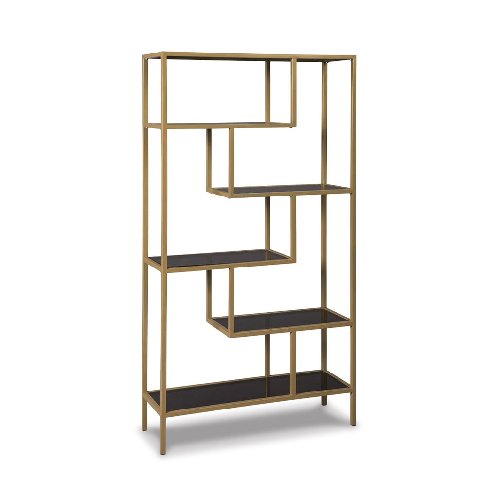 Ashley Frankwell Bookcase - Gold Finish