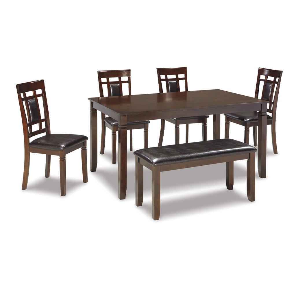 Ashley Bennox Dining Room Table Set (6/CN) - Brown