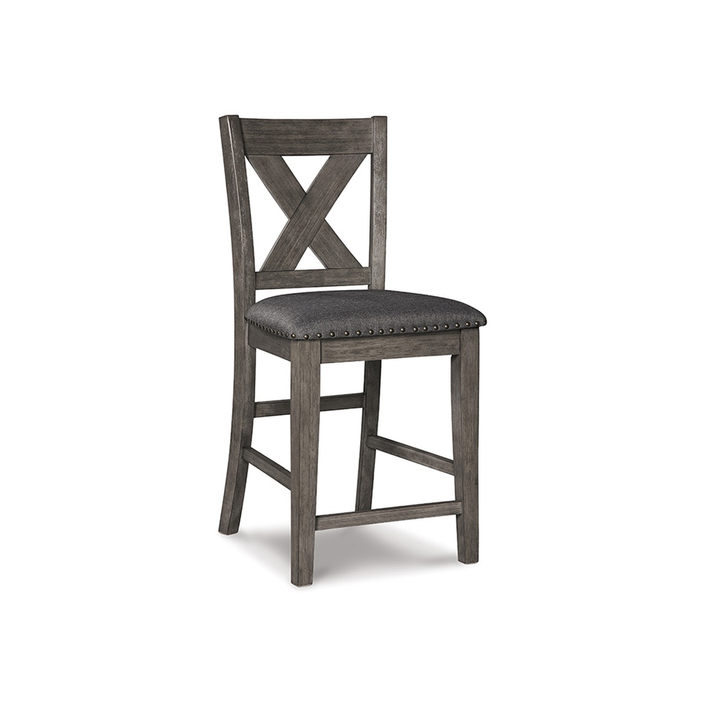 Ashley Caitbrook X Back Counter Height Bar Stool - Gray