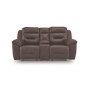 Ashley Beaman Peak DBL Rec Loveseat w/Console - Storm
