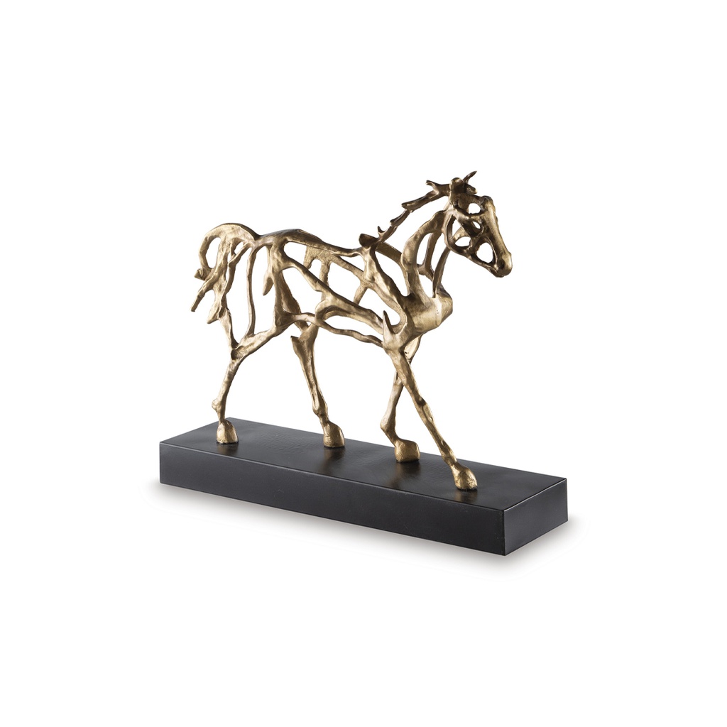 Grainville Sculpture - Antique Gold Finish
