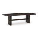 Ashley Burkhaus Rect Dining Room Ext Table - Dark Brown