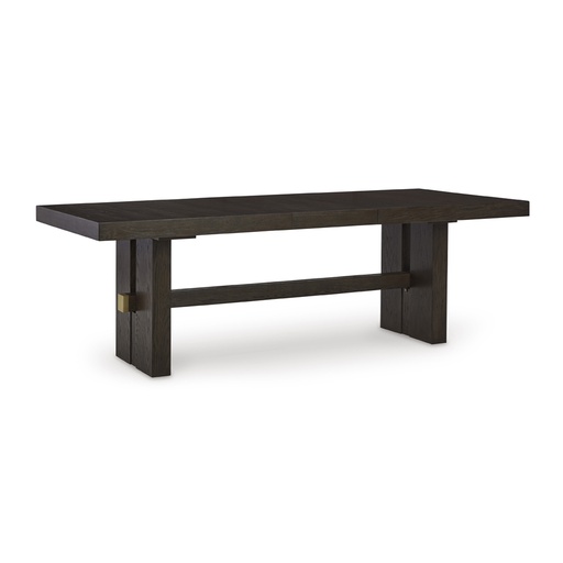 [D984-45] Ashley Burkhaus Rect Dining Room Ext Table - Dark Brown