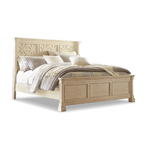 [B647_56W1_58W1_97W1_B100_14W1] Ashley Bolanburg King Bed - Antique White