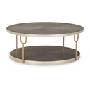 Ashley Ranoka Round Cocktail Table - Platinum