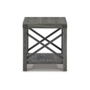 Ashley Freedan Square End Table - Grayish Brown