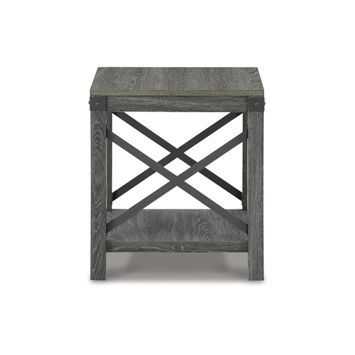 [T175-2] Ashley Freedan Square End Table - Grayish Brown