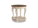 Ashley Realyn Round End Table - White/Brown