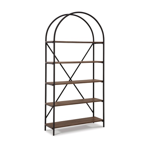 [A4000325] Ashley Galtbury Bookcase - Brown/Black