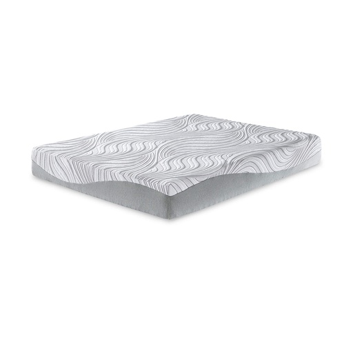 [M59241W2] Ashley 10 Inch Memory Foam King Mattress - White - 10"