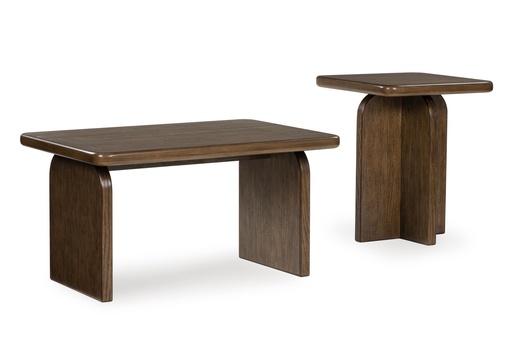 [T315-12] Ashley Shawbeck Occasional Table Set (2/Cn) - Medium Brown