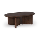 Ashley Korestone Oval Cocktail Table - Dark Brown