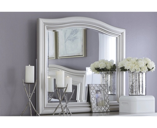 [B650-136] Ashley Coralayne Bedroom Mirror - Silver