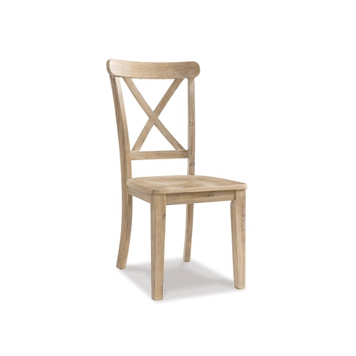 [D5169-01] Ashley Ambrosh Dining Uph Side Chair (2/Cn) - Light Brown
