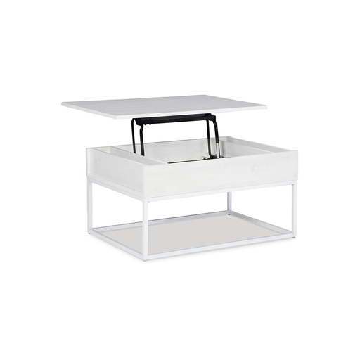 [T162-9] Ashley Deznee Lift Top Cocktail Table - White