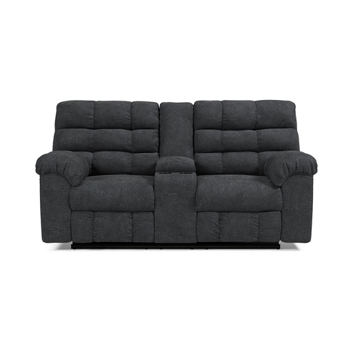 [5540394] Ashley Wilhurst Double Rec Loveseat w/Console - Marine