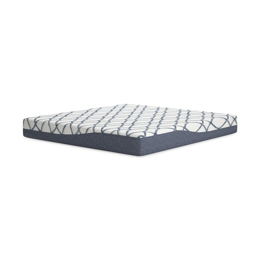 [M42541W2] Ashley 10 Inch Chime Elite 2.0 King Mattress - White/Blue - 10"