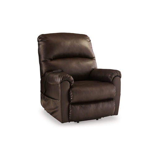[4710412] Ashley Shadowboxer Power Lift Recliner - Chocolate
