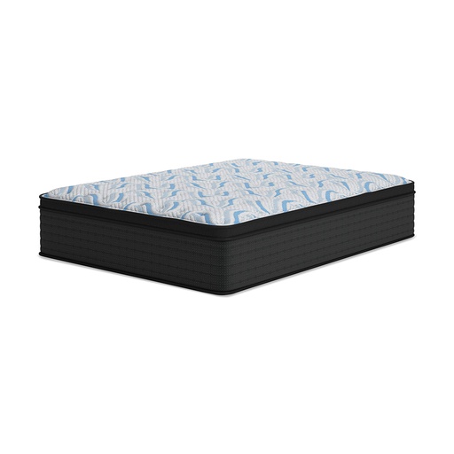 [M40741W2] Ashley Elite Springs ET King Mattress - Gray/Blue - 16"