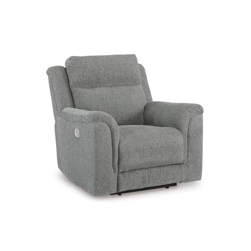 [5400213] Ashley Overflow Power Recliner/ADJ Headrest - Steel