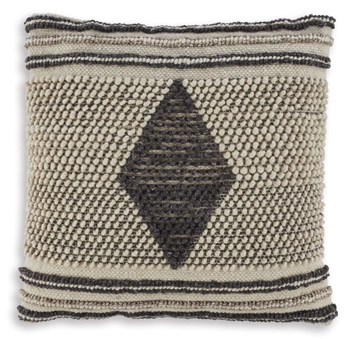 [A1000804] Ricker Pillow (4/CS) - Gray/Cream